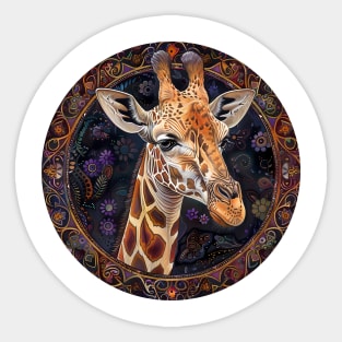 Mandala - Giraffe Sticker